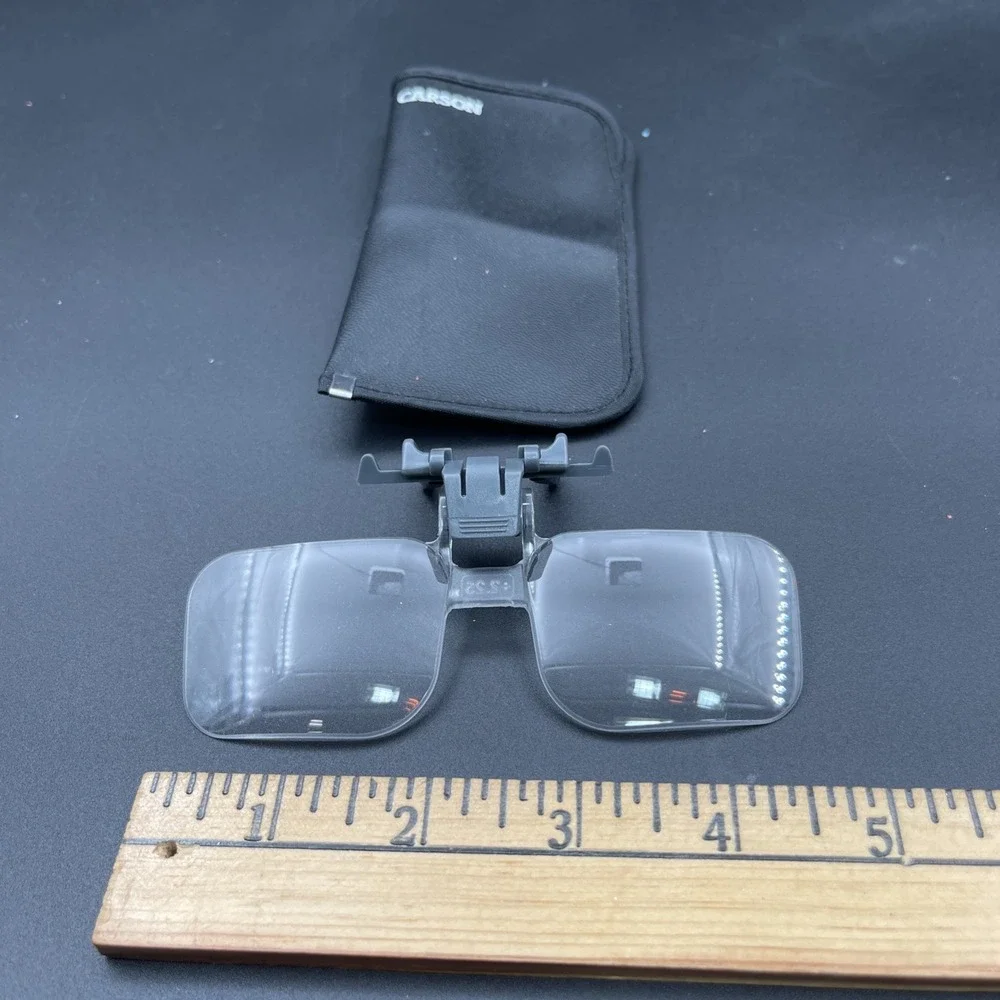 Carson Clip-On Magnifying‎ Glasses +2.25 OTC Readers Flip Up